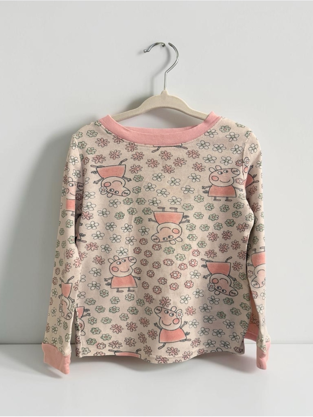 Peppa Pug Floral Long Sleeve Pajamas